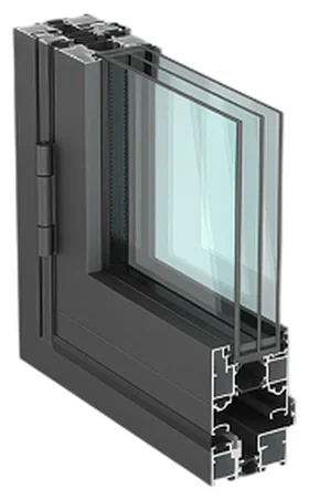 Разрез складной системы Alutech ALT BF73