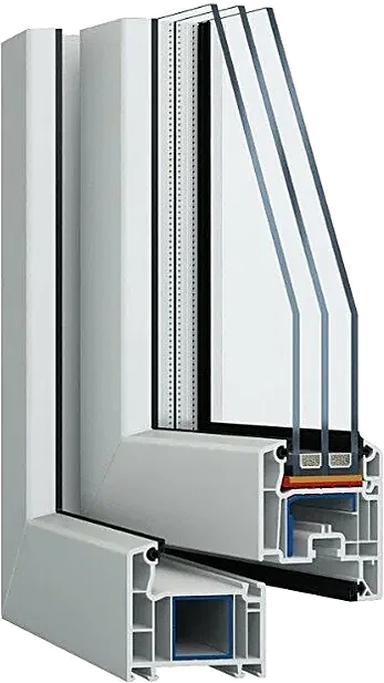 Разрез профиля VEKA SOFTLINE, 70 мм